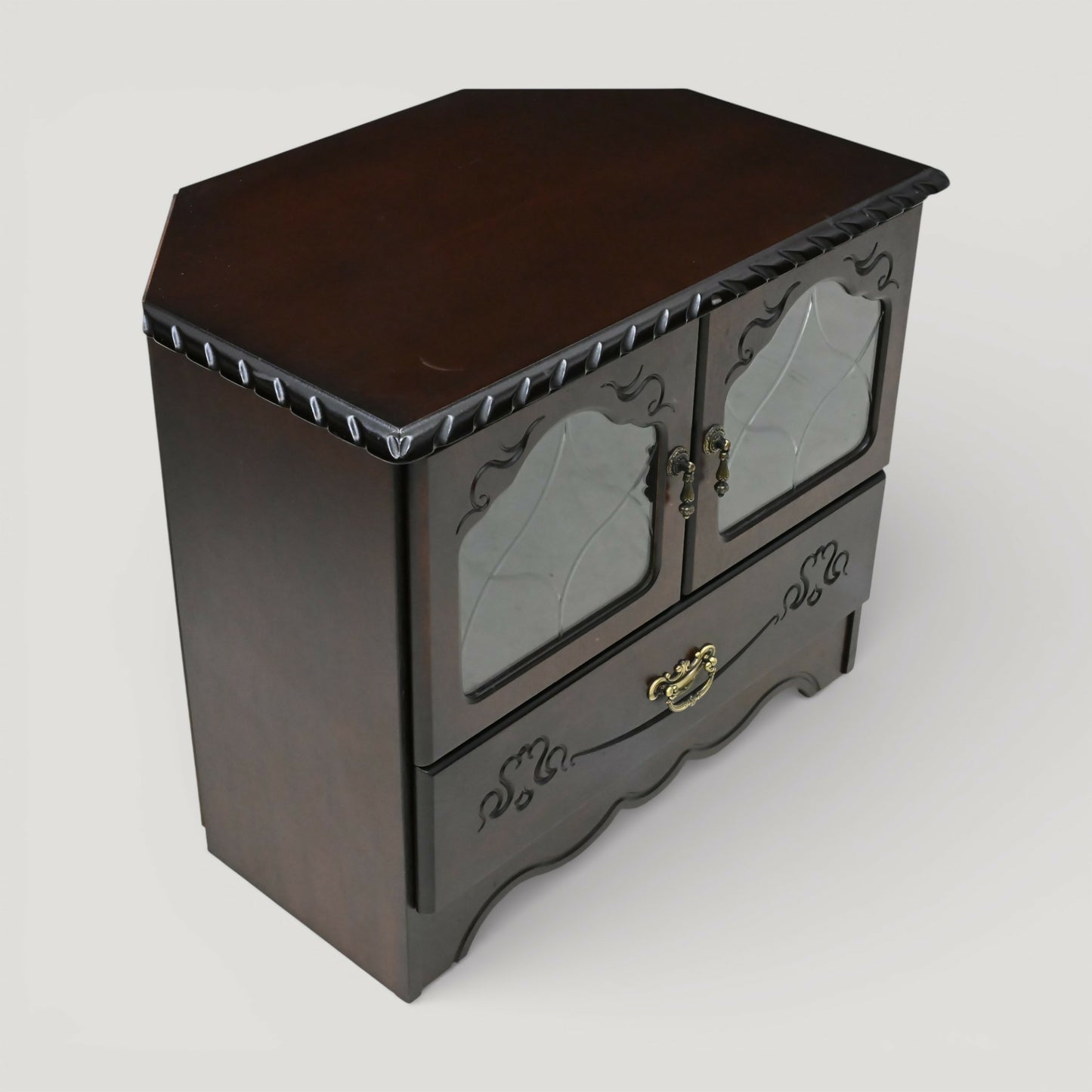 Corner TV Video Stand With Drawer Video Media Area Clean FREE UK Delivery*. SBR11117/2910E