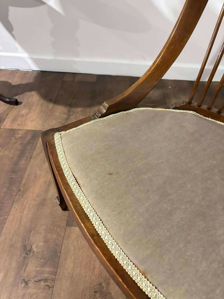 Edwardian Serpentine Front Nursing Chair
