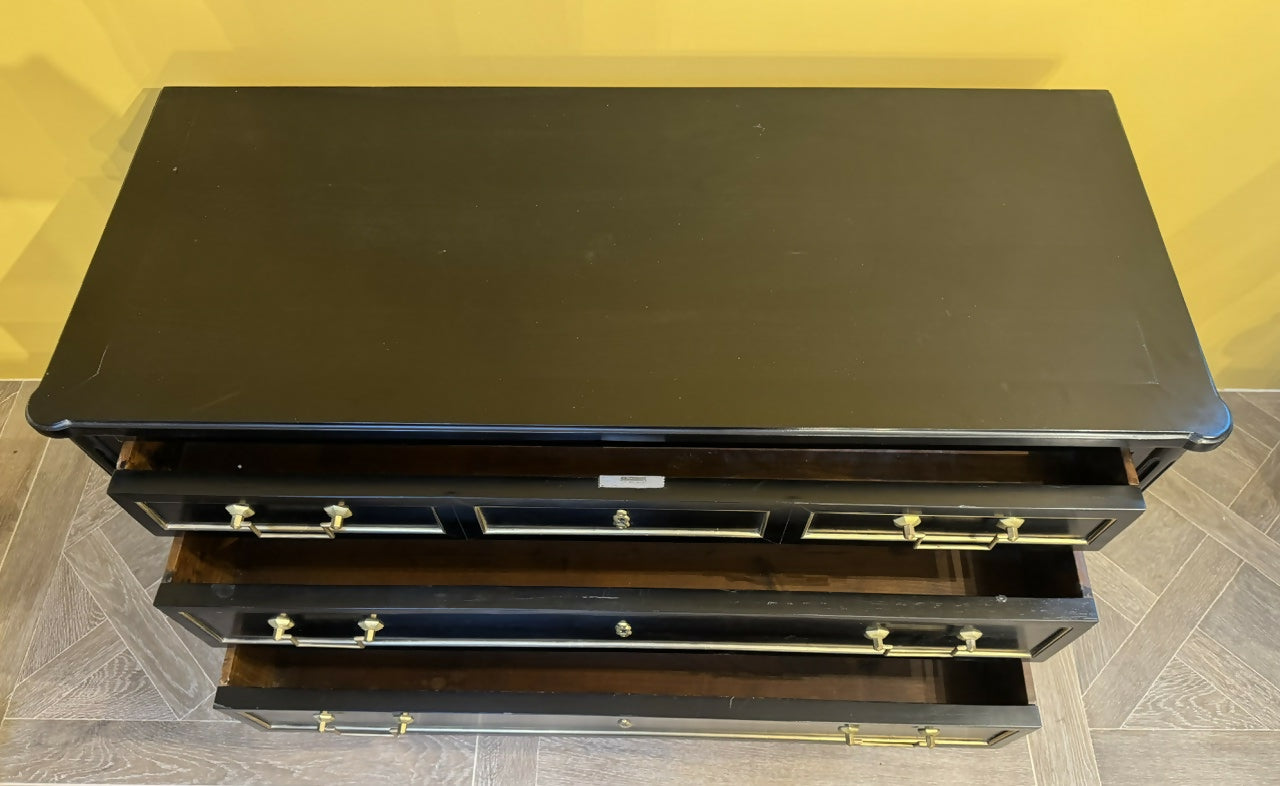 French Louis XVI Ebonised Commode