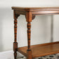 Edwardian Mahogany Card Game Table Baize Top on Porcelain Castors