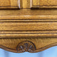 Cabinet Vintage French Louis Style Oak Carved Sideboard with Drawer LOT 4017