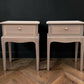 Stag minstrel bedside tables natural wood restored pair bedside cabinets