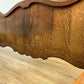 Bed Vintage French Louis XVI Oak Double Bed Frame Carved Headboard LOT 6375