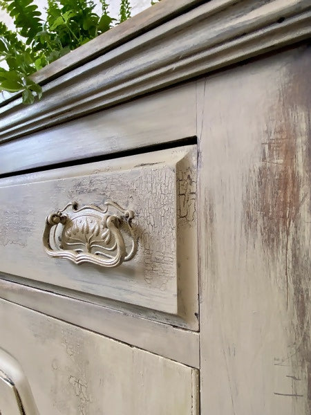 Sideboard Distressed Painted Arts & Crafts