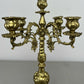 Candelabra Vintage French Style Brass Five Arm Ornate Candle Holder LOT 6423