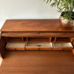 Mid Century Teak Swedish Rolltop Bureau By Egon Ostergaard