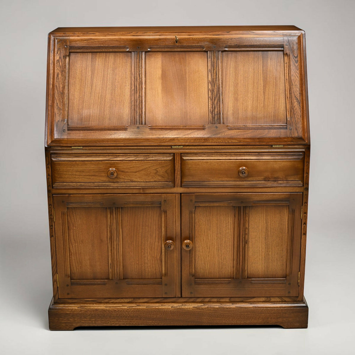 Ercol Connoisseur Bureau With Fitted Interior Golden Dawn VGC FREE UK Delivery