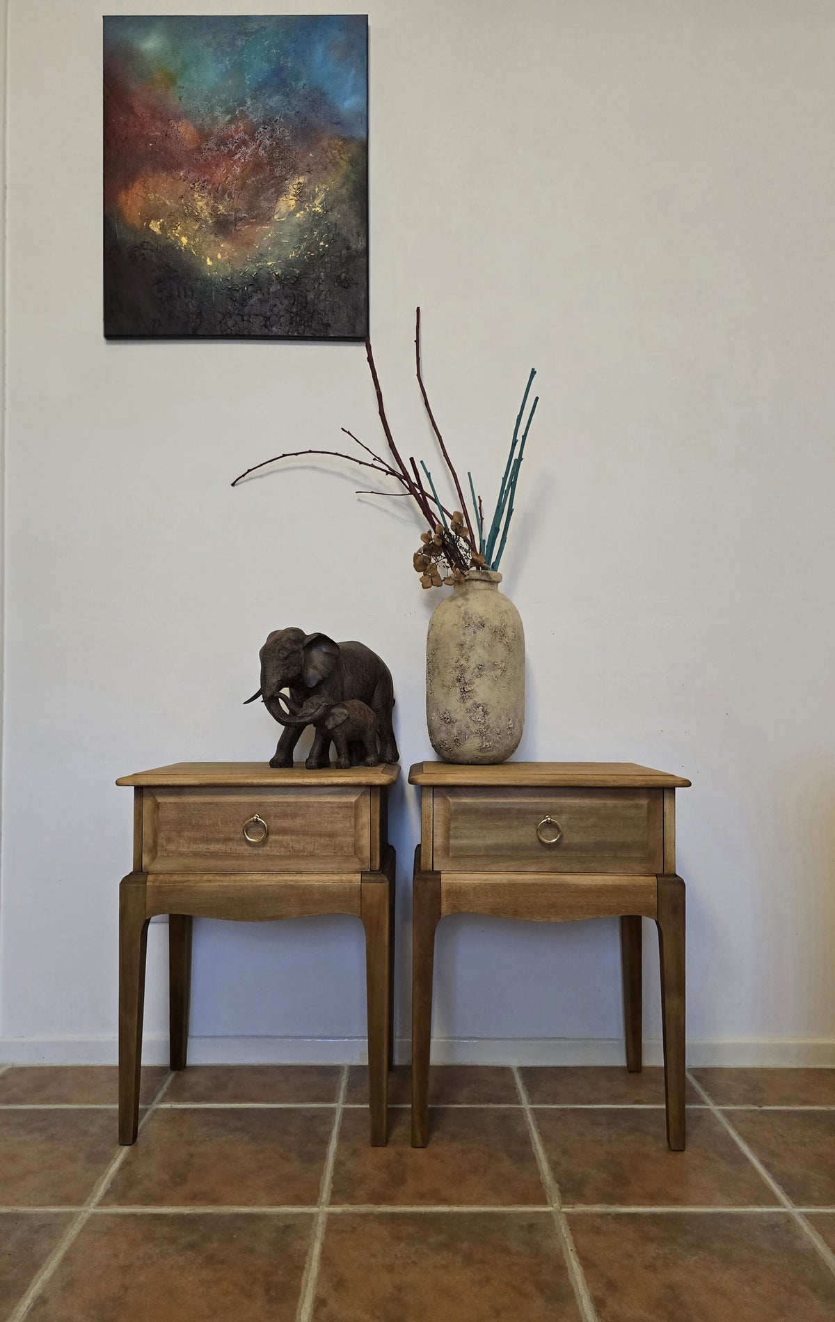 Stag Minstrel bedside tables x2