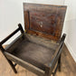 Vintage Beech Piano Stool with Lift-Up Storage