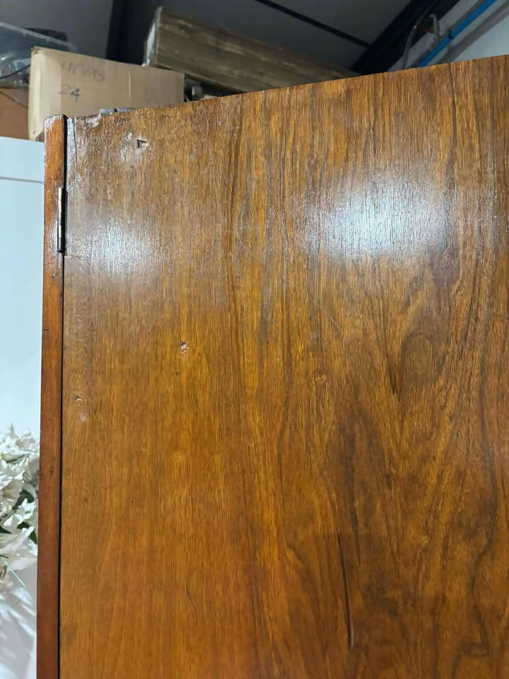 Vintage Burr Walnut Double Wardrobe