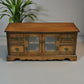 Old Charm Entertainment Cabinet TV Stand Model 2346 Light Oak FREE UK Delivery
