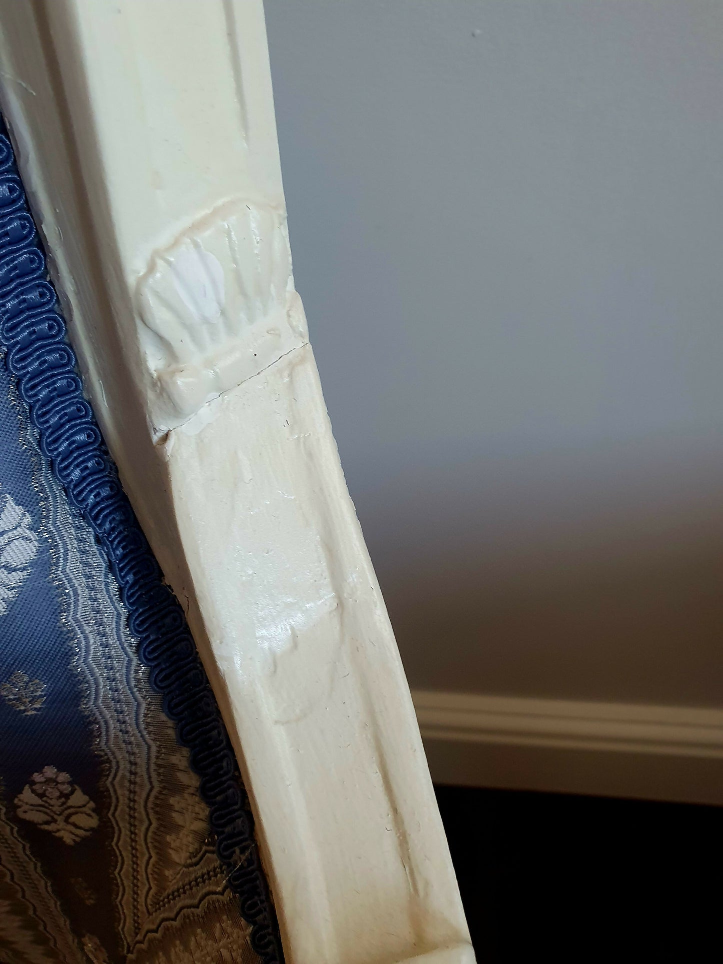 Bergere Directoire Chair. LOUIS XVl Style. 19th Century Antique. Silk Upholstery. Restored Sympathetically.