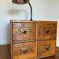 Antique Oak Drawers Haberdashery Index File Cabinet Drawers