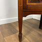 Edwardian Mahogany Inlaid Glass Fronted Corner Cabinet
