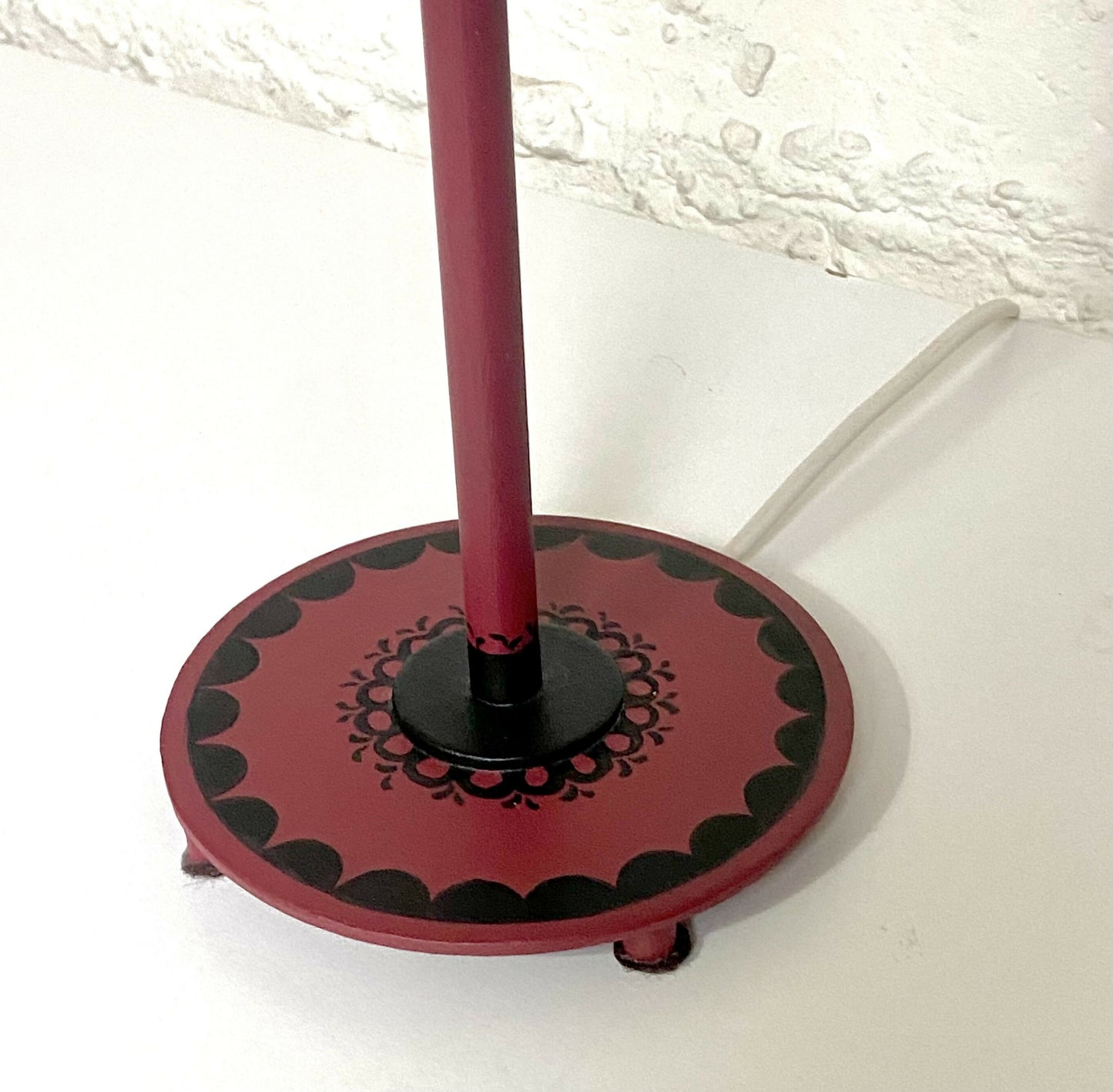 table lamp hand painted metal