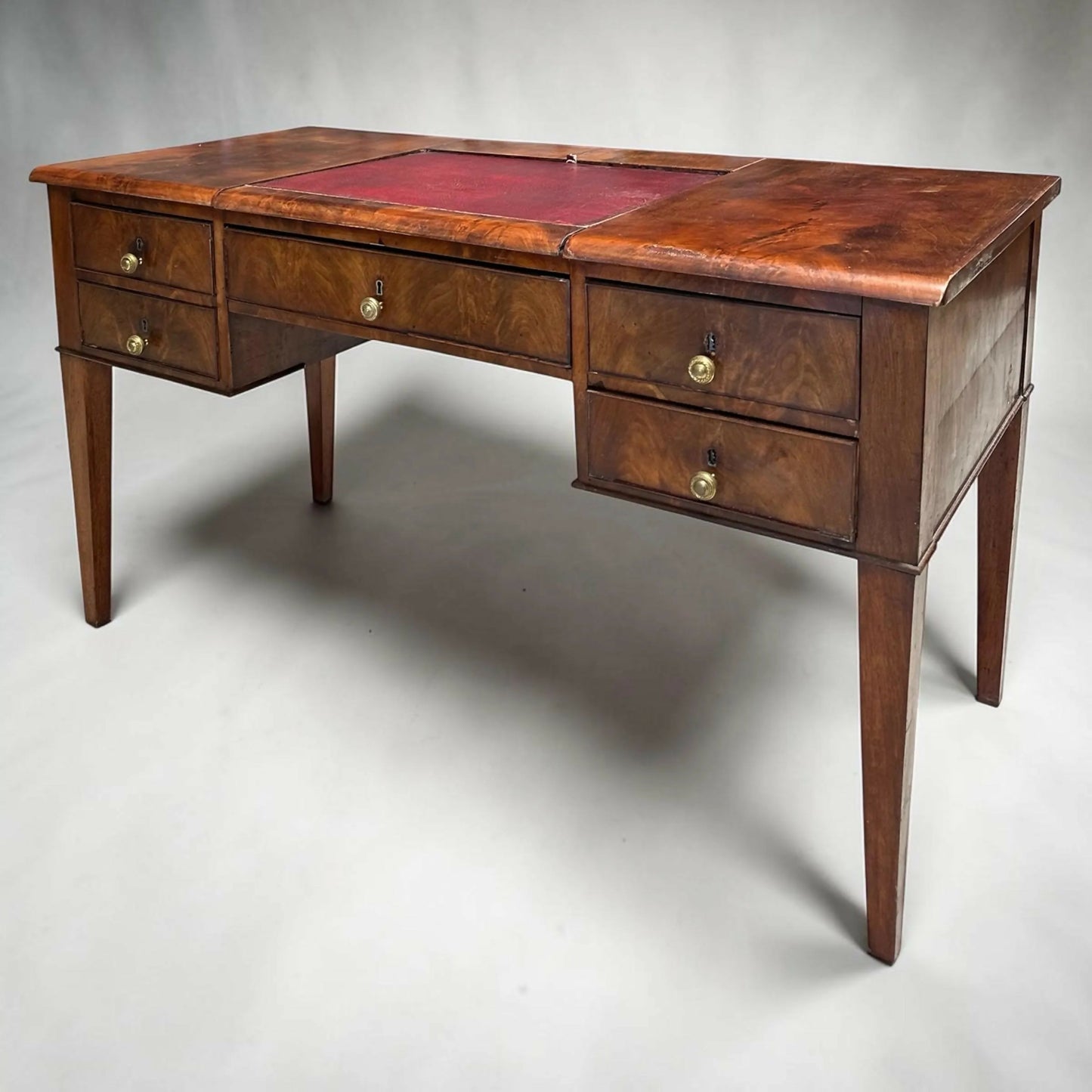 Vintage Mahogany Sheraton revival writing Desk