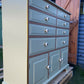 Vintage Chest of Drawers in Muted Pink & Apple Green