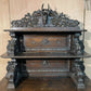 French Carved Oak Hunting Sideboard