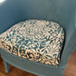 turquoise chair near