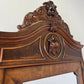 Wardrobe Antique French Style Burr Walnut Mirrored Carved Armoire LOT 6512