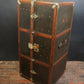 Luxury Antique Wardrobe Trunk by Goyard with Key