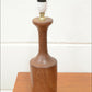 Vintage teak table lamp side lamp base (no shade!) mid century danish design
