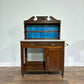 Edwardian Marble Top Washstand with Blue Tiles88