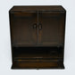 Ercol Mural TV Video Cabinet Windsor Range Dark Finish FREE UK Delivery