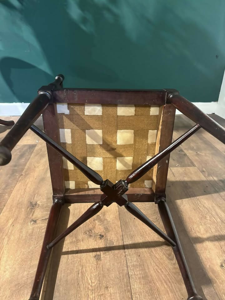 Edwardian Inlaid Mahogany Corner Chair3