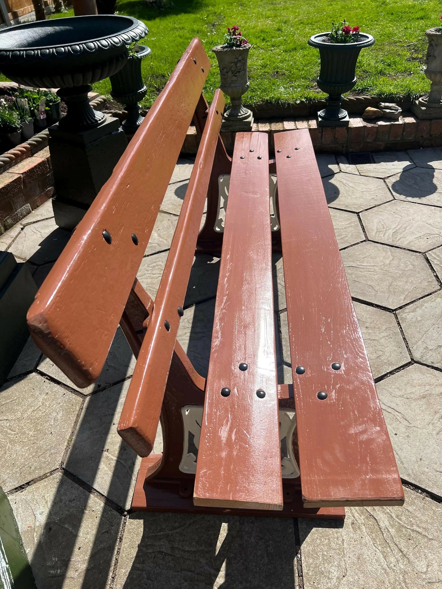 Original GWR Vintage Platform Bench – Vintage Railway Seating 178cm