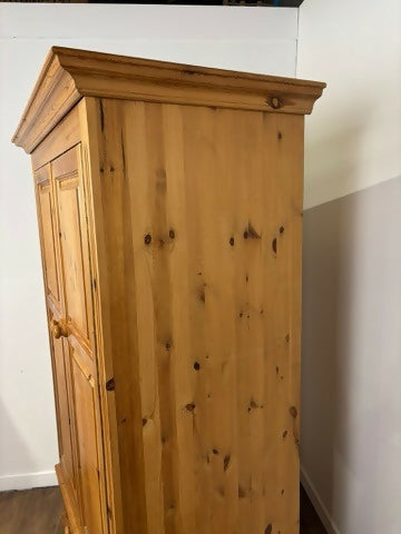Modern Pine Double Wardrobe