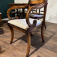 Regency Style Mahogany Twin Pedestal Table with Eight Chairsz