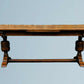 Large Oak Draw Leaf Dining Table Seats 12