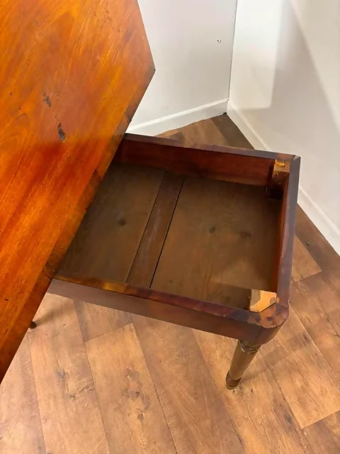 Victorian Crossbanded Mahogany Fold Over Tea Table