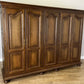 Wardrobe Vintage French Style Oak Four Door Carved Armoire LOT 4978