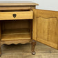 Pair of Bedside Tables Vintage French Louis Style Oak Nightstands Cabinets LOT 6309