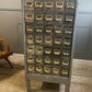 Vintage Industrial Draw Cabinet: Wine Bottle Holder Furniture