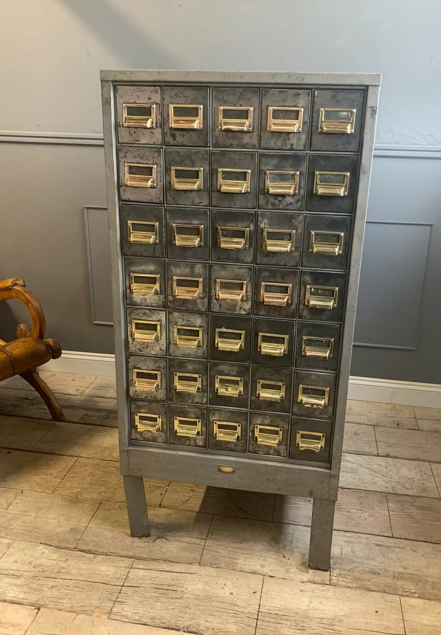 Vintage Industrial Draw Cabinet: Wine Bottle Holder Furniture