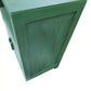 Forest Green Vintage Cabinet Dark Academia Drinks Cupboard | Bedside Table with Cable Hole Grandmillennial Staged Furniture UK Delivery