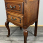 Bedside Table Vintage French Louis XVI Oak Carved Nightstand Cabinet LOT 4695