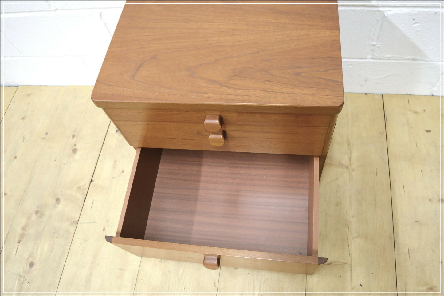 vintage bedside cabinet Stag teak mid century danish design DELIVERY