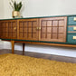 Available for commission Mid century sideboard / MCM / vintage / retro / custom / hand painted / A Younger sideboard / rare / teak / cabinet