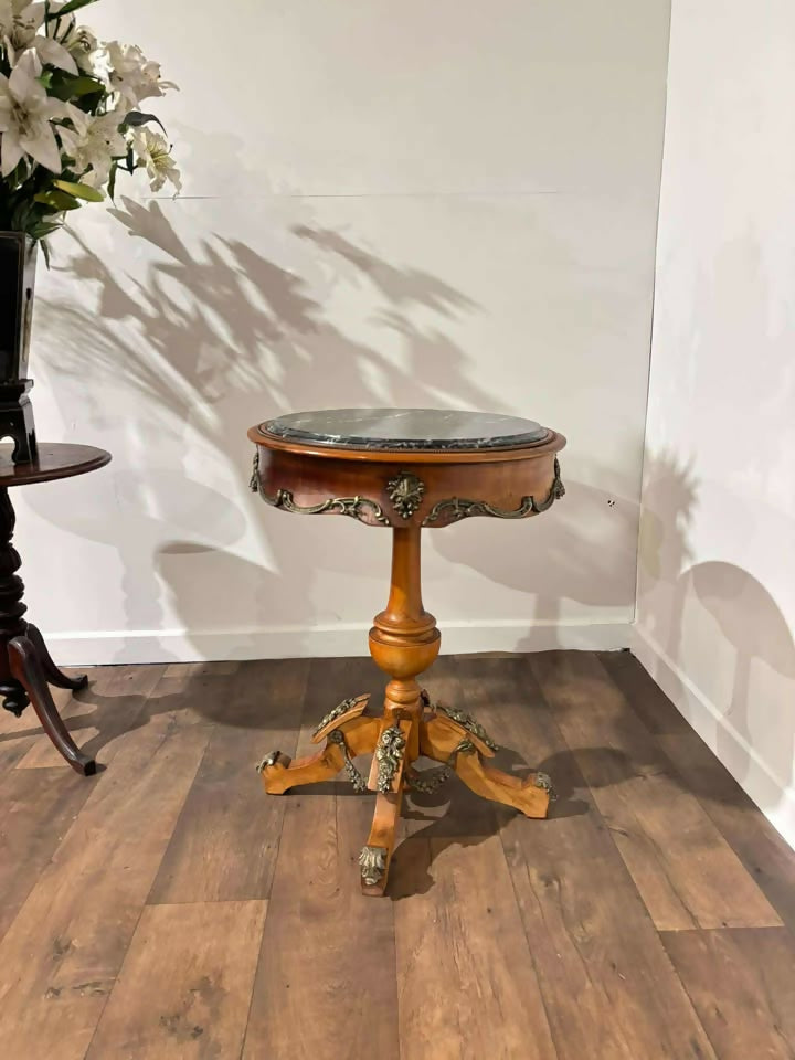Reproduction Baroque Style Centre Table With Marble top
