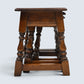 Old Charm Nest of 3 Tables Solid Oak Tudor Side Tables Model 1494 FREE Delivery*