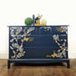 Stag navy chest of drawers