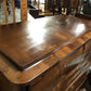 Vintage Mahogany Biedermeier Tall Chest Of Drawers, Flame Veneers. Circa 1860