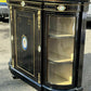 Victorian French Empire Credenza With French Porcelain Plaques.