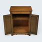 Old Charm Linenfold Cupboard Bedside Cabinet 2 Door Light Oak FREE UK DELIVERY*