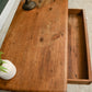 Antique Pine Rustic Console Table Hall Table with Ceramic Handles