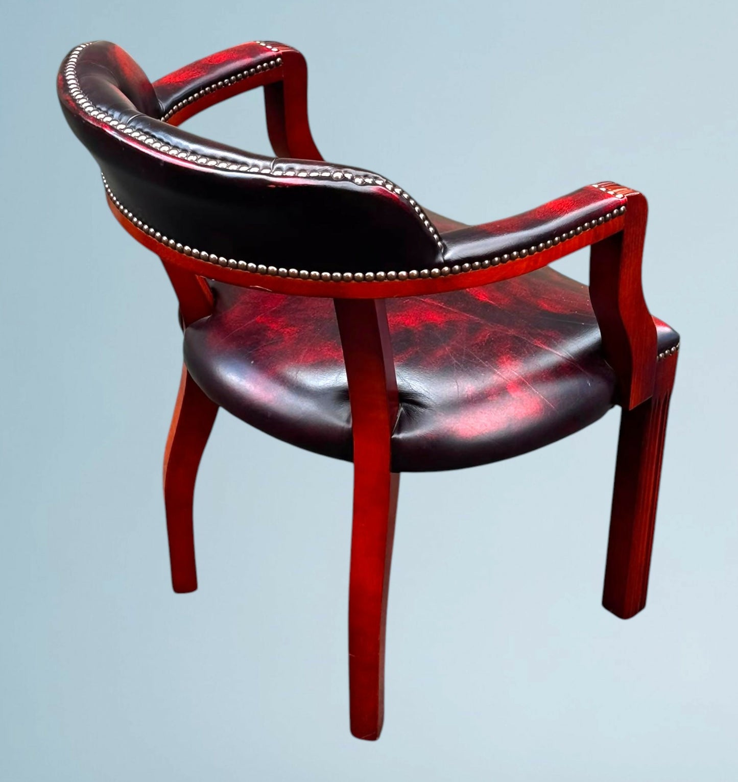 Leather Chesterfield Office Chair / Court Chair